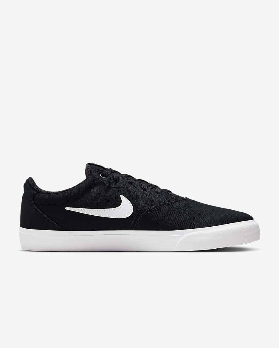 Nike sb chron slr black & white skate shoes best sale